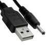 Cable de alimentación USB a plug macho 3.5x1.35mm 5V