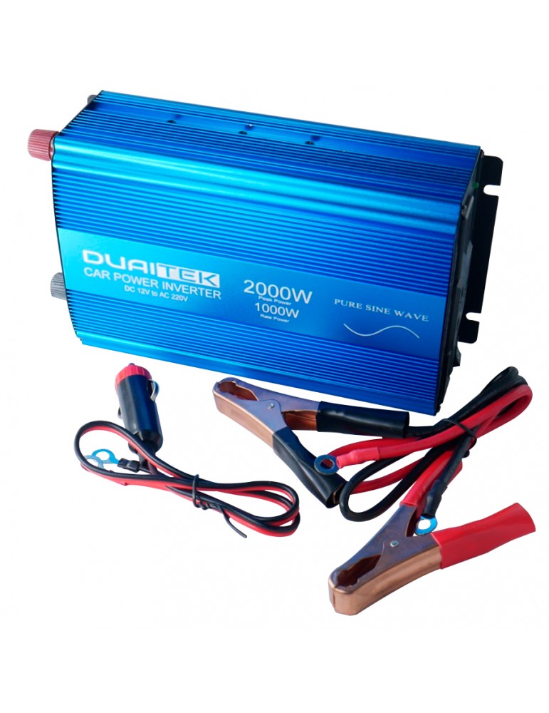 1000W Inversor 12v 220v Onda Pura DC 12V a AC 220V-240V