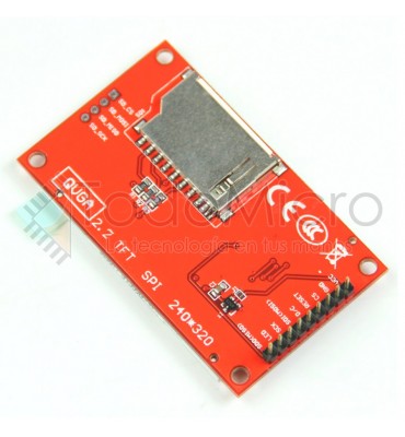 Display LCD TFT de 240x320 pixels con interface SPI