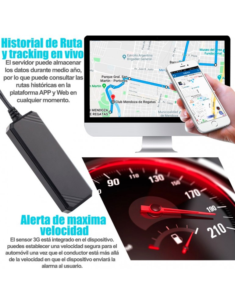 Localizador rastreador GPS Tracker LK710 para vehiculos