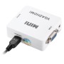 Adaptador VGA a HDMI con audio y salida 1080p