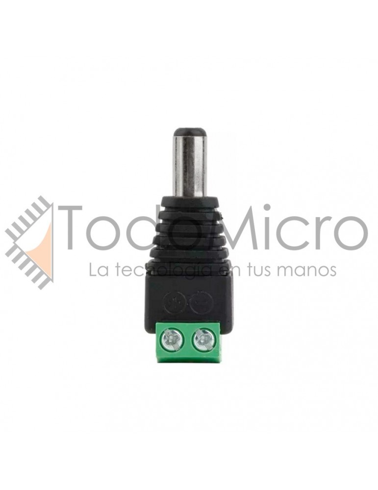 Adaptador tipo plug Macho 2.1x5.5 a bornera