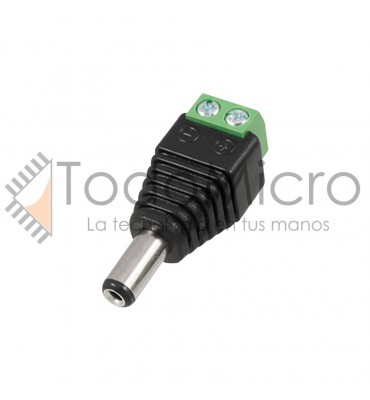 Adaptador tipo plug Macho 2.1x5.5 a bornera