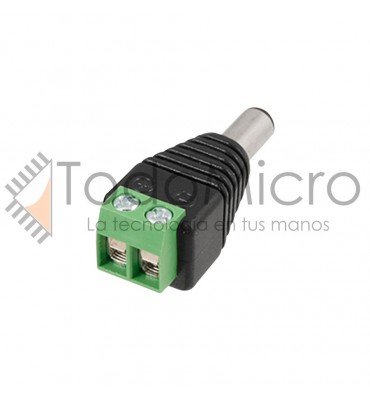 Adaptador tipo plug Macho 2.1x5.5 a bornera