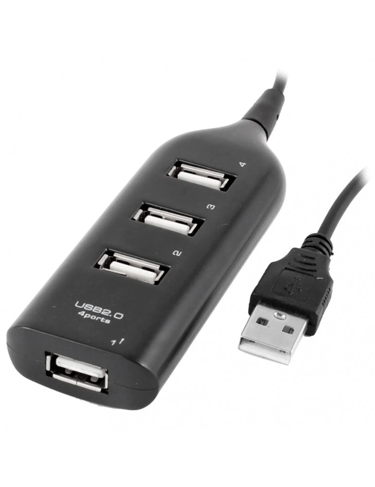 HUB USB 2,0 de alta velocidad, 4 puertos