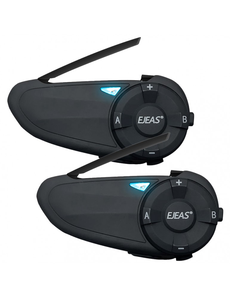 Intercomunicador Ejeas Moto V6 Pro 1200 Mts X 2 Unidades Com