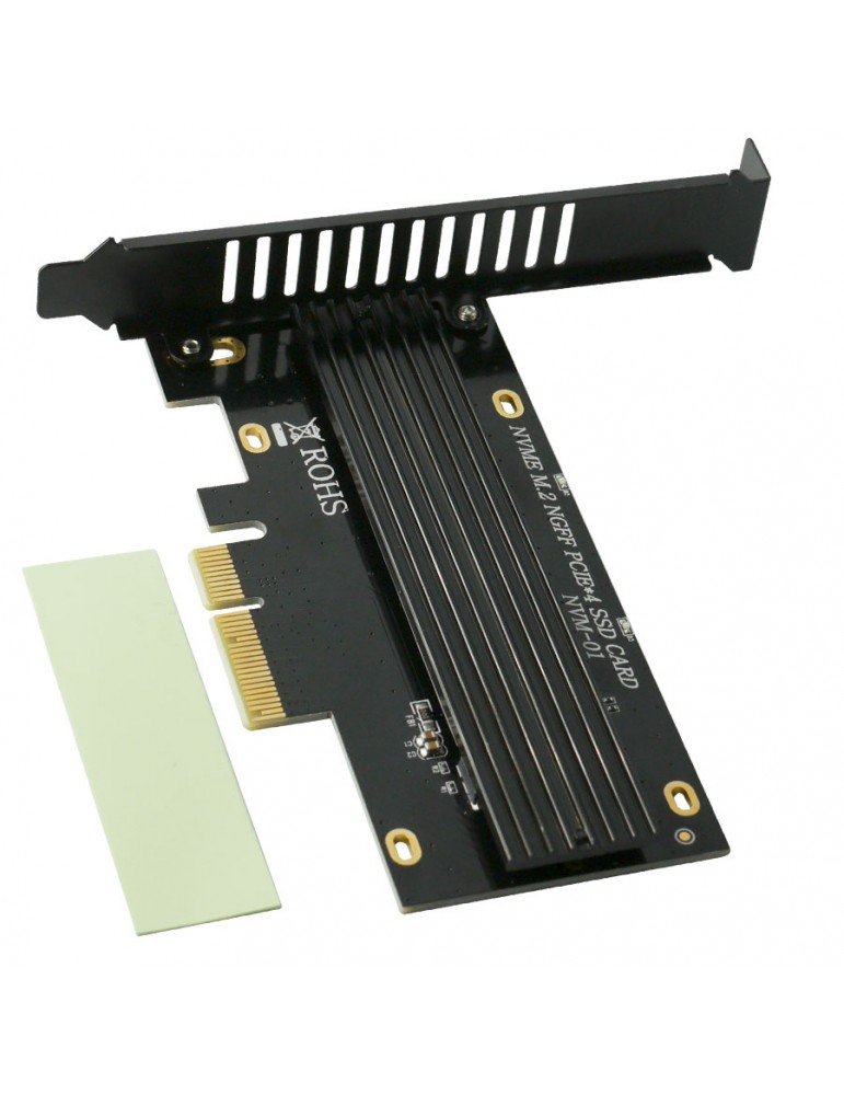 barajar despreciar ~ lado Adaptador para SSD M.2 PCIe a PCIe x4 para desktop