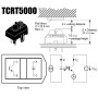 Sensor TCRT5000 seguidor de línea, salida digital/analógica