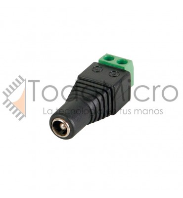 Adaptador tipo plug hembra 2.1x5.5 a bornera