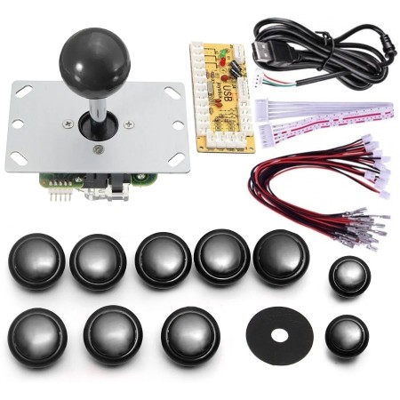 Kit arcade: joystick Sanwa JLF-TP-8YT y pulsadores