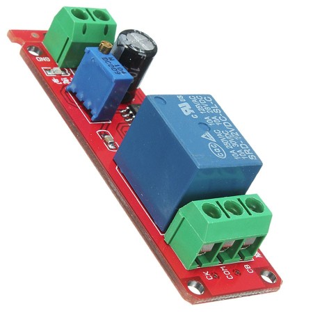 Módulo temporizador NE555 relé 12V, delay 0-10s