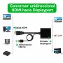Conversor HDMI a DisplayPort 4K 60Hz, compacto