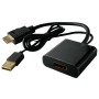 Conversor HDMI a DisplayPort 4K 60Hz, compacto