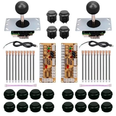 Kit palanca y 10 pulsadores para arcade x2