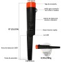 Detector de metales sumergible IP66, con manual