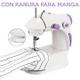 Mini máquina de coser portátil, 2 velocidades