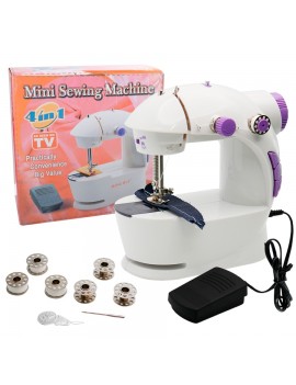 Mini Maquina de coser hogareña con ranura para mangas