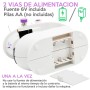 Mini máquina de coser portátil, luz LED y pedal