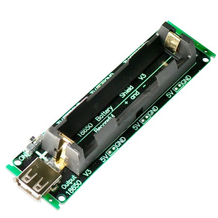 Shield cargador batería 18650 Arduino/Raspberry