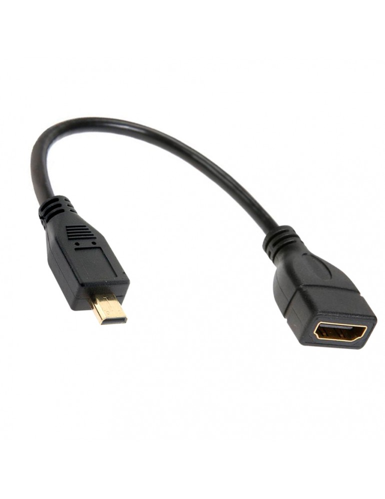 Cable Adaptador HDMI hembra A Micro HDMI macho 10cm