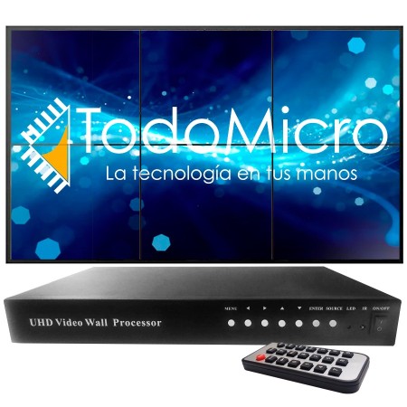Procesador VideoWall 6 salidas HDMI configurable